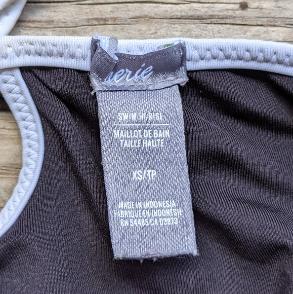 Aerie Black High Waisted Bikini Bottoms - Picture 3 of 4